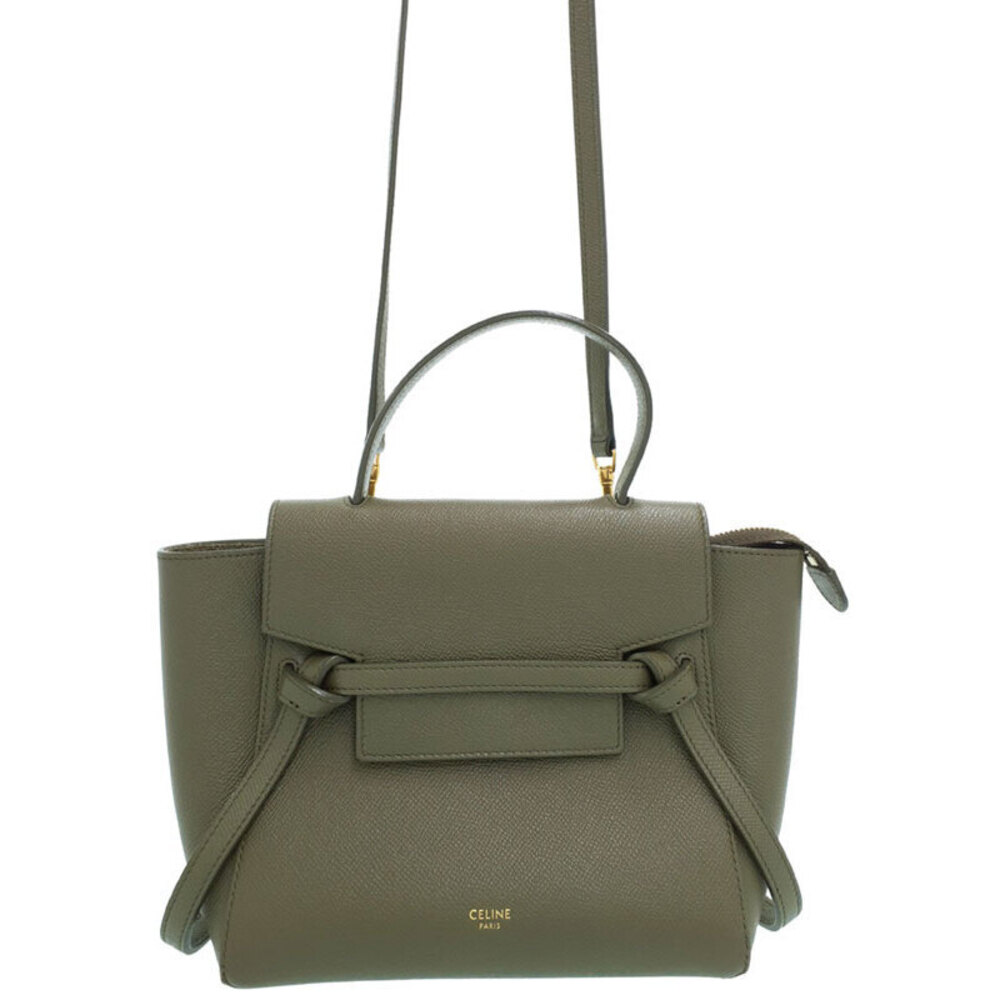 Celine Belt Bag 2way Crossbody Grained Calfskin Leather